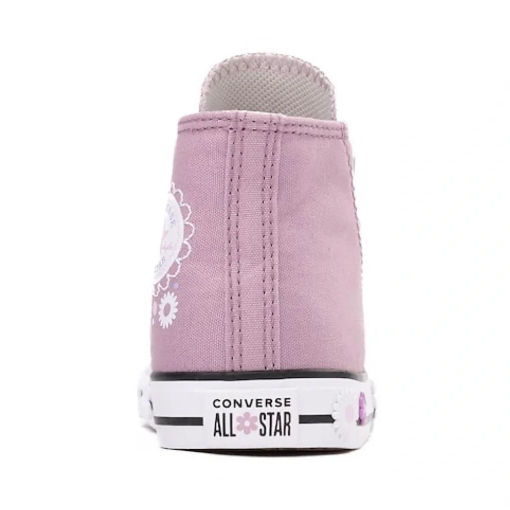 NEW CONVERSE Chuck Taylor Flower High-Top Sneaker Toddler Orchid